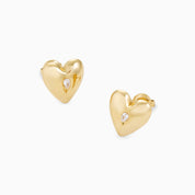 DOTTED HEART STUDS