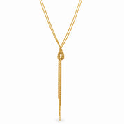 TWISTY SHIMMER DROP DOWN NECKLACE