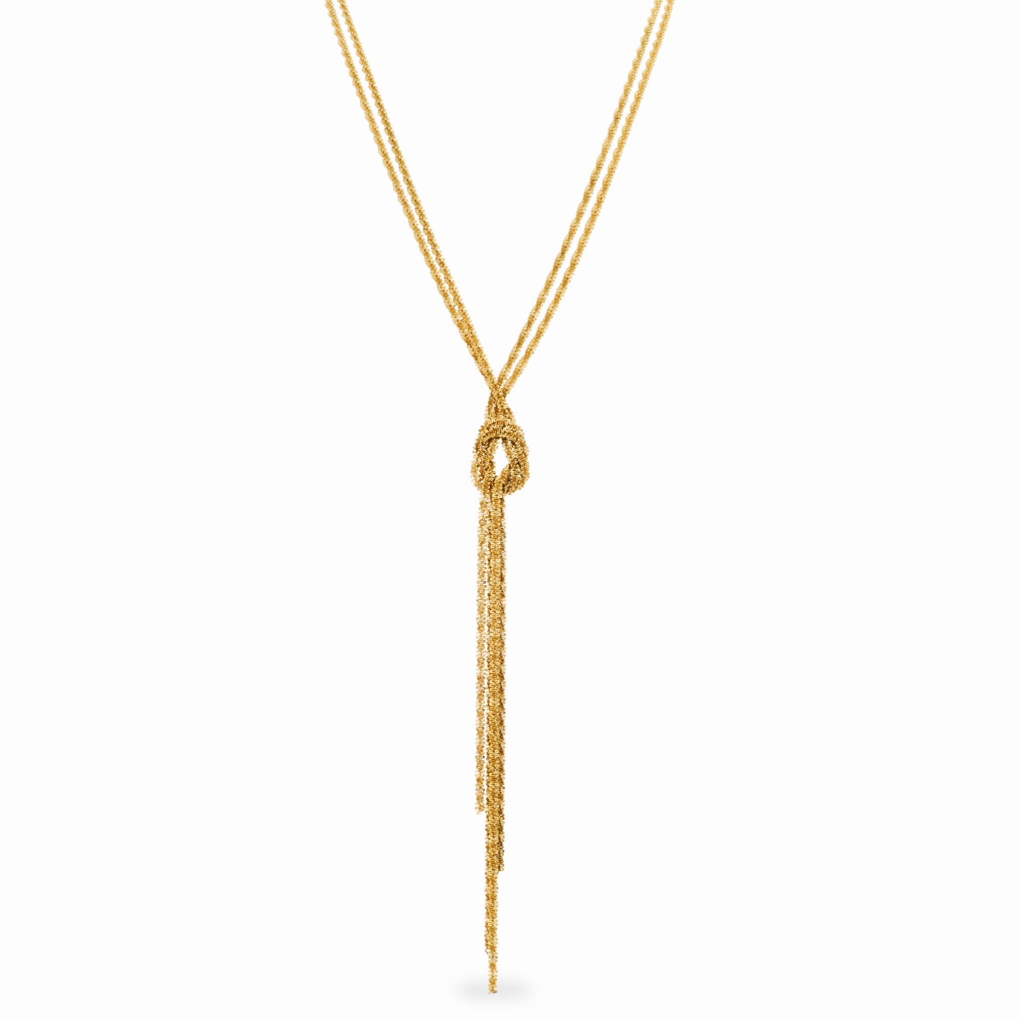 TWISTY SHIMMER DROP DOWN NECKLACE