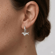 THE SLINKY HUGGIE EARRING best gold plated tarnish and water resistant piece by Irish Jewellery brand - Lynott Jewellery