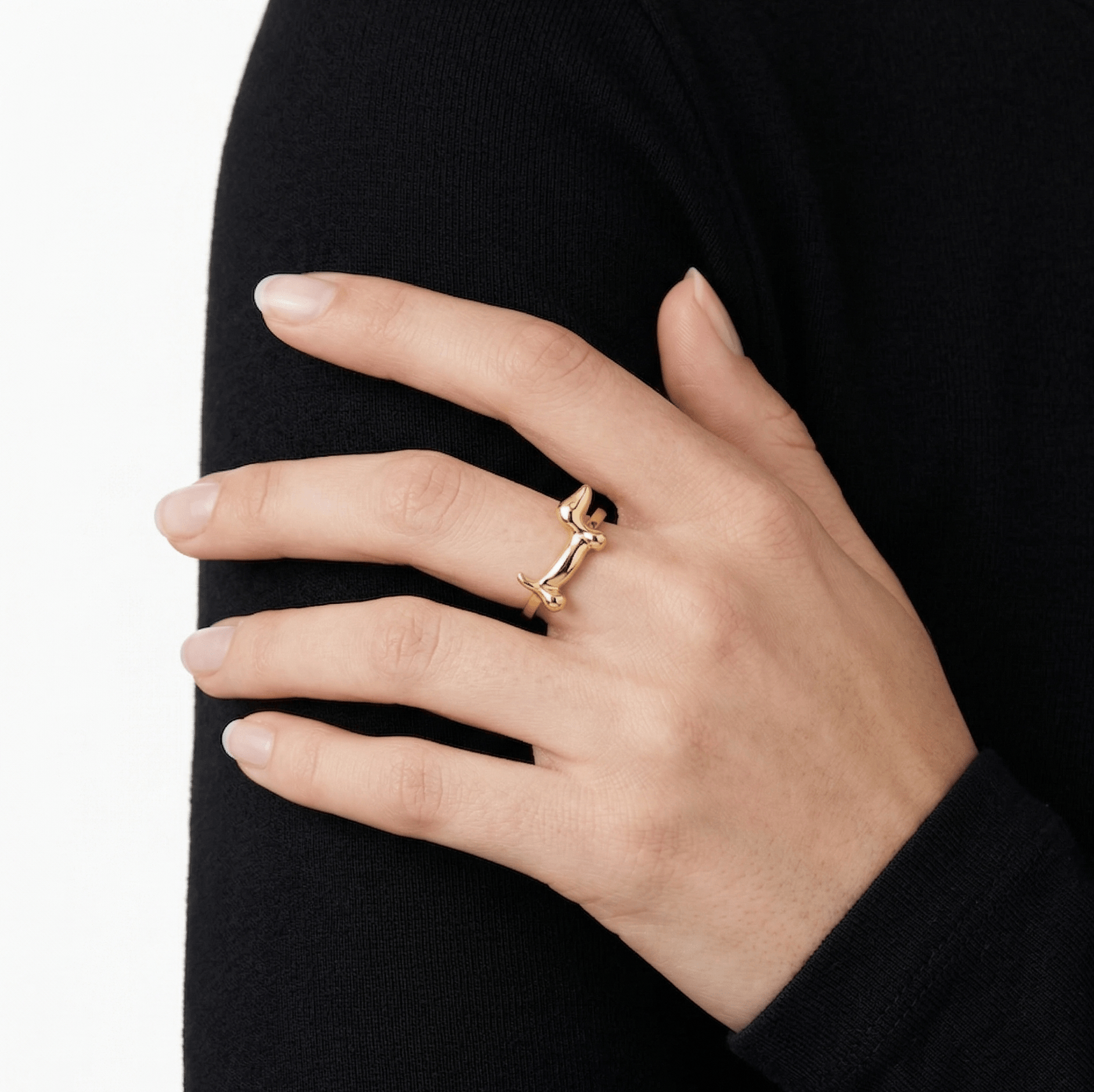 THE SLINKY ADJUSTABLE RING best gold plated tarnish and water resistant piece by Irish Jewellery brand - Lynott Jewellery