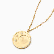 LUNAR GLOW ENGRAVABLE NECKLACE
