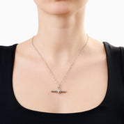BEYOND THE STARS T BAR NECKLACE best gold plated tarnish and water resistant piece by Irish Jewellery brand - Lynott Jewellery