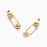 LOVERS KNOT DROP HOOPS
