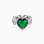 LAUREN X LYNOTT MARY EMERALD RING