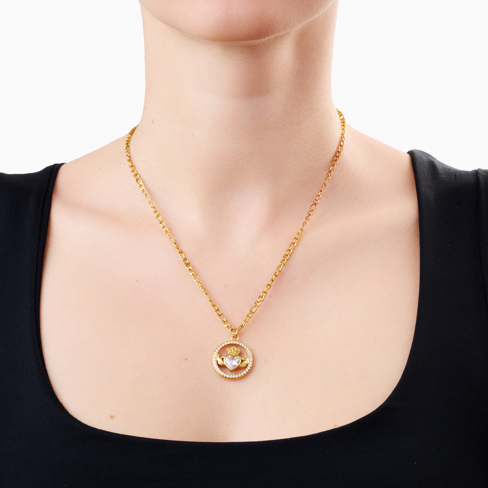 SAOIRSE CLADDAGH NECKLACE