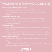 BOOK YOUR FINGERPRINT ENGRAVING IN - STORE best gold plated tarnish and water resistant piece by Irish Jewellery brand - Lynott Jewellery