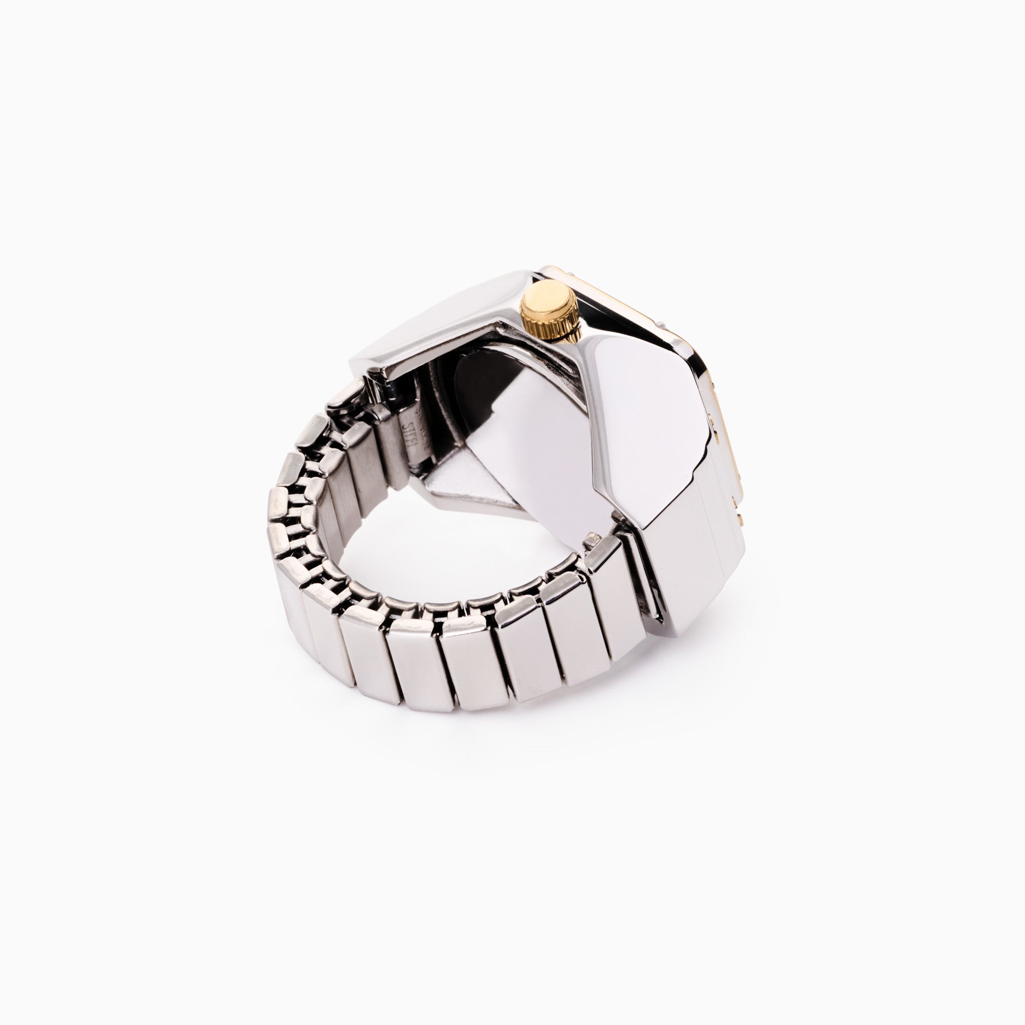 LAUREN X LYNOTT SÍORAÍ TWO TONE FUNCTIONAL WATCH RING best gold plated tarnish and water resistant piece by Irish Jewellery brand - Lynott Jewellery
