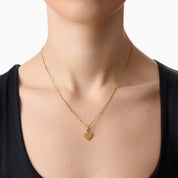 HEARTFELT ENGRAVABLE NECKLACE best gold plated tarnish and water resistant piece by Irish Jewellery brand - Lynott Jewellery