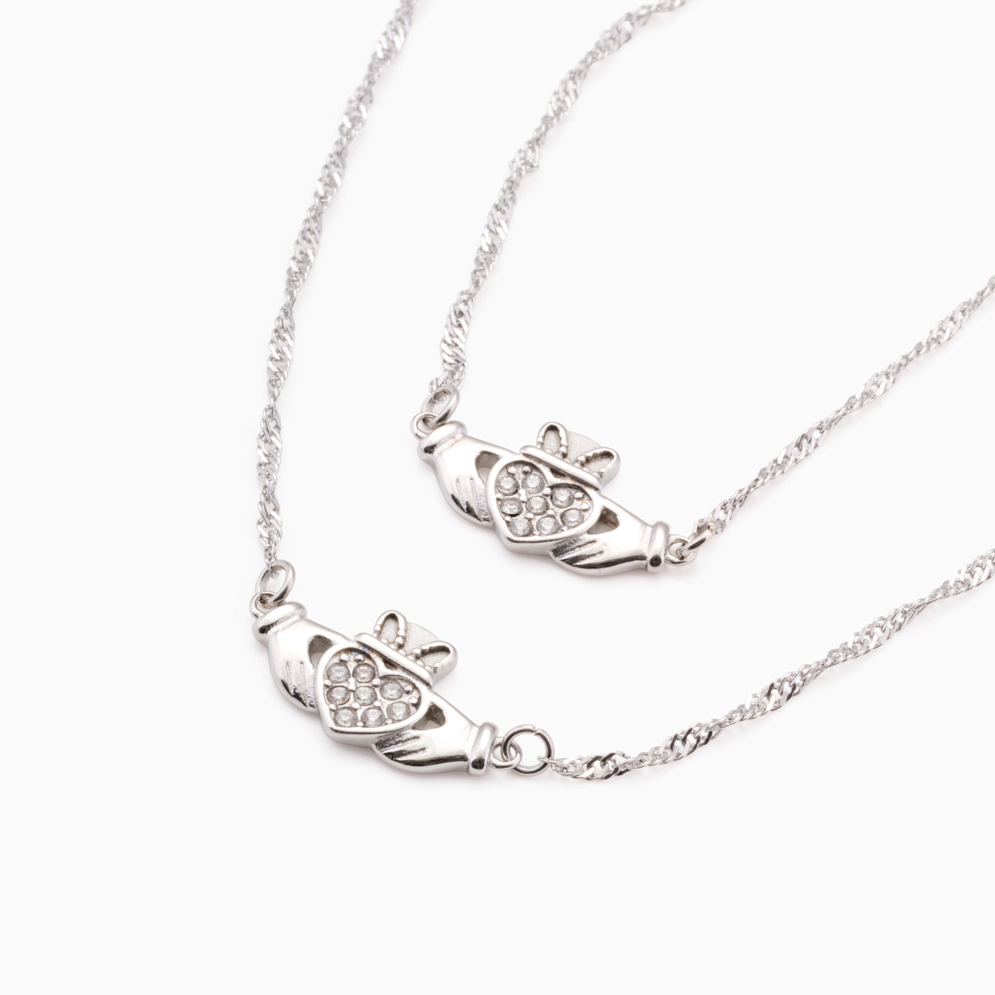 Claddagh Gift Set (necklace+bracelet) best gold plated tarnish and water resistant piece by Irish Jewellery brand - Lynott Jewellery