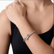 MOI ET TOI BANGLE best gold plated tarnish and water resistant piece by Irish Jewellery brand - Lynott Jewellery