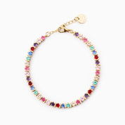 LARA MULTI TENNIS BRACELET best gold plated tarnish and water resistant piece by Irish Jewellery brand - Lynott Jewellery