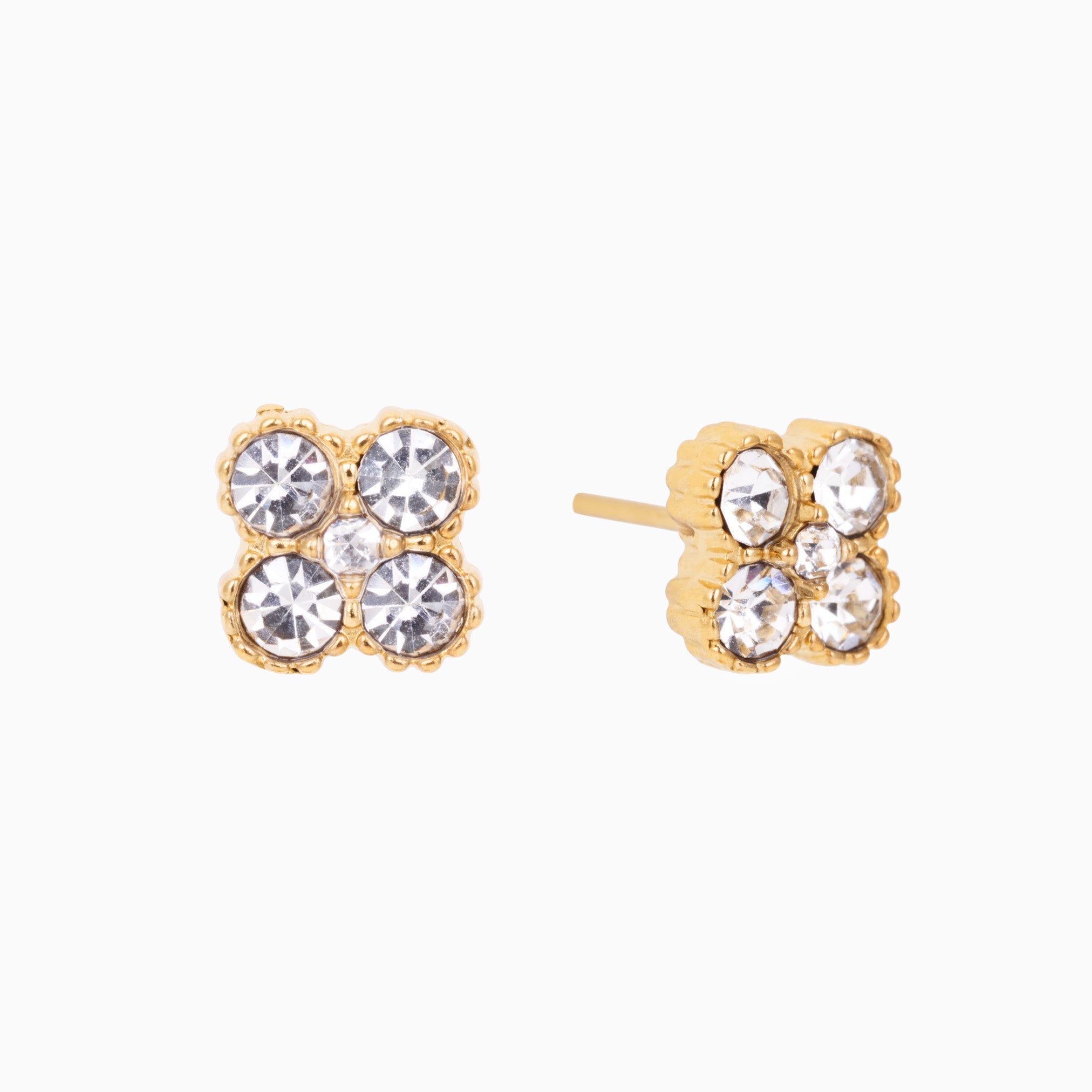 TOTAL GLAM STUDS best gold plated tarnish and water resistant piece by Irish Jewellery brand - Lynott Jewellery
