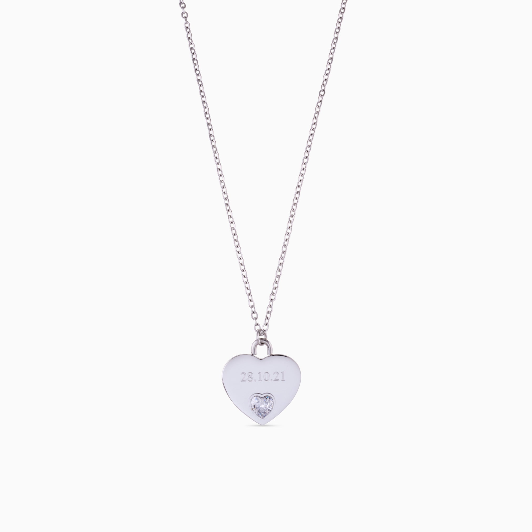 EVERLASTING HEART ENGRAVABLE NECKLACE best gold plated tarnish and water resistant piece by Irish Jewellery brand - Lynott Jewellery