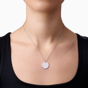 ENGRAVABLE DISC NECKLACE best gold plated tarnish and water resistant piece by Irish Jewellery brand - Lynott Jewellery