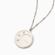 LUNAR GLOW ENGRAVABLE NECKLACE best gold plated tarnish and water resistant piece by Irish Jewellery brand - Lynott Jewellery