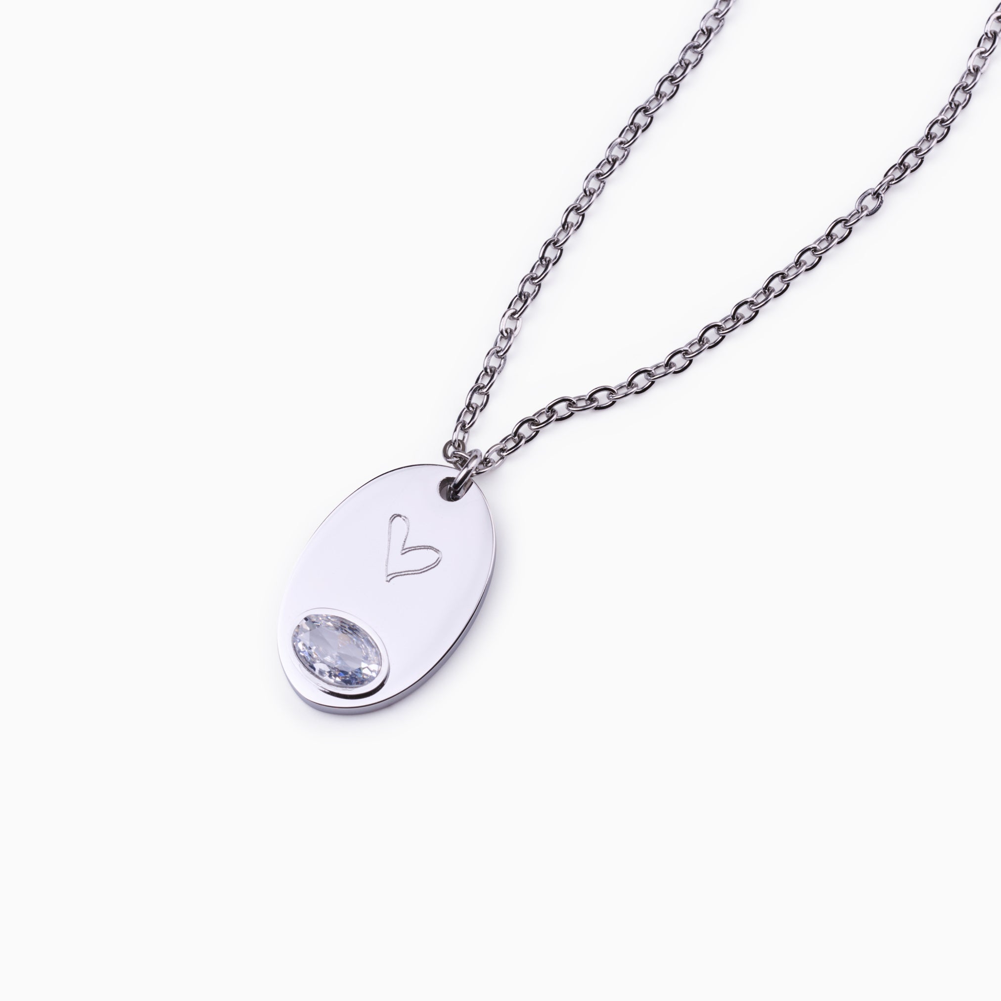 THE PROMISE OVAL ENGRAVABLE NECKLACE best gold plated tarnish and water resistant piece by Irish Jewellery brand - Lynott Jewellery