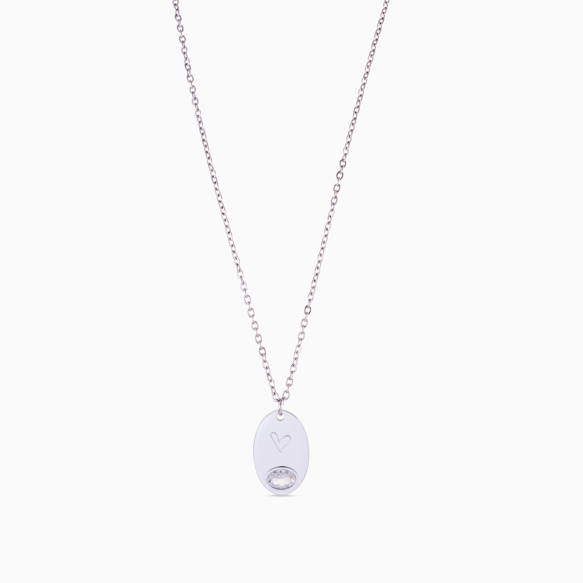 THE PROMISE OVAL ENGRAVABLE NECKLACE best gold plated tarnish and water resistant piece by Irish Jewellery brand - Lynott Jewellery
