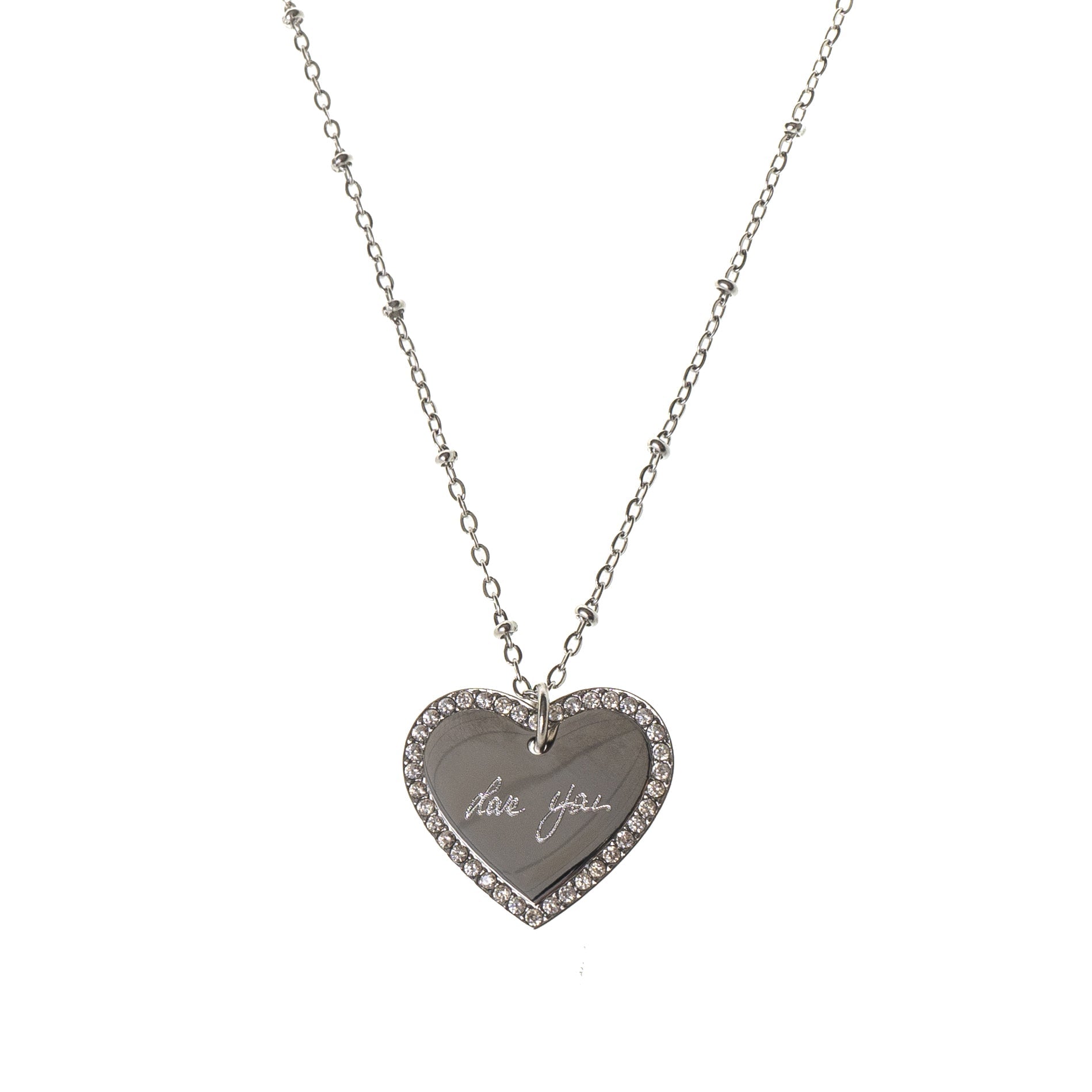 ETERNAL HEART ENGRAVABLE PENDANT NECKLACE best gold plated tarnish and water resistant piece by Irish Jewellery brand - Lynott Jewellery