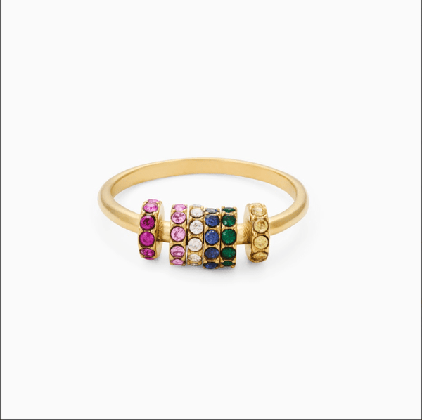 MEGAN FORTE CLARKE JUICY SPINNING RING best gold plated tarnish and water resistant piece by Irish Jewellery brand - Lynott Jewellery