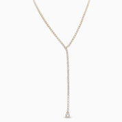 VIBES DROP DOWN TENNIS NECKLACE best gold plated tarnish and water resistant piece by Irish Jewellery brand - Lynott Jewellery