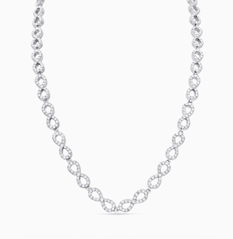 FOREVER INFINITY NECKLACE best gold plated tarnish and water resistant piece by Irish Jewellery brand - Lynott Jewellery