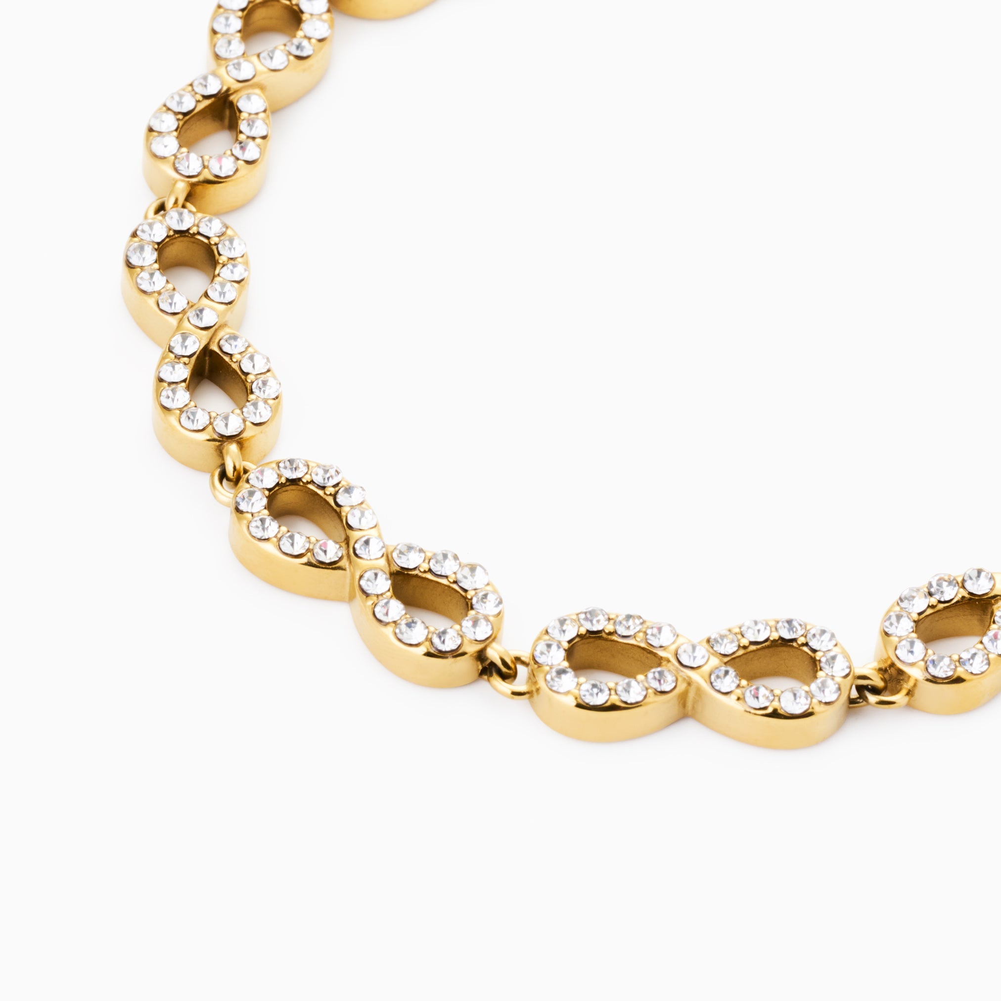 FOREVER INFINITY BRACELET best gold plated tarnish and water resistant piece by Irish Jewellery brand - Lynott Jewellery