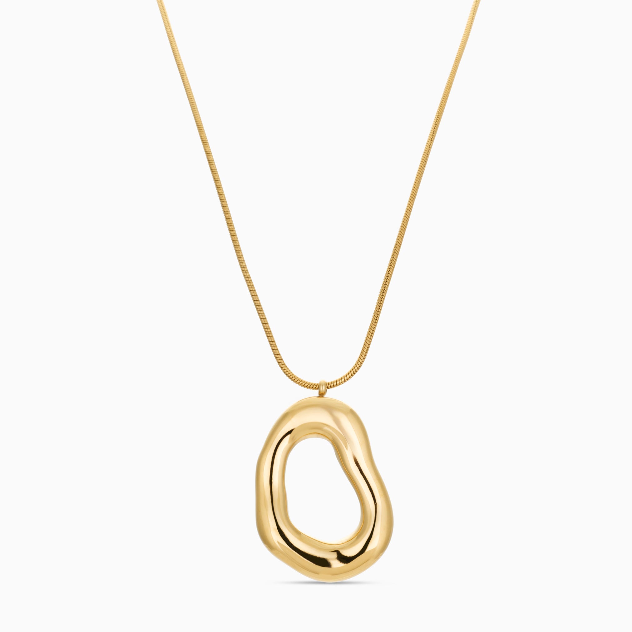 COOL GIRL LARGE PENDANT NECKLACE best gold plated tarnish and water resistant piece by Irish Jewellery brand - Lynott Jewellery