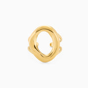 CIRCLE CHUNKY ADJUSTABLE RING best gold plated tarnish and water resistant piece by Irish Jewellery brand - Lynott Jewellery