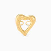 HEART CHUNKY ADJUSTABLE RING best gold plated tarnish and water resistant piece by Irish Jewellery brand - Lynott Jewellery