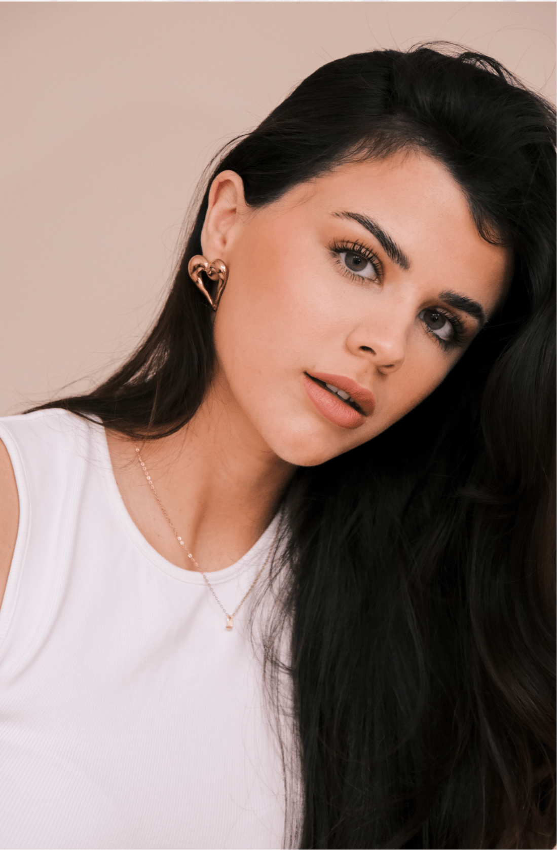 HEART CHUNKY STUD EARRINGS best gold plated tarnish and water resistant piece by Irish Jewellery brand - Lynott Jewellery