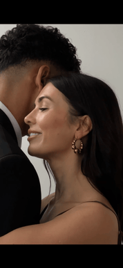 CHUNKY BUBBLE HOOP best gold plated tarnish and water resistant piece by Irish Jewellery brand - Lynott Jewellery