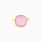 PASTEL PINK BABY ADJUSTABLE RING best gold plated tarnish and water resistant piece by Irish Jewellery brand - Lynott Jewellery