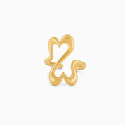 FWB ADJUSTABLE RING best gold plated tarnish and water resistant piece by Irish Jewellery brand - Lynott Jewellery