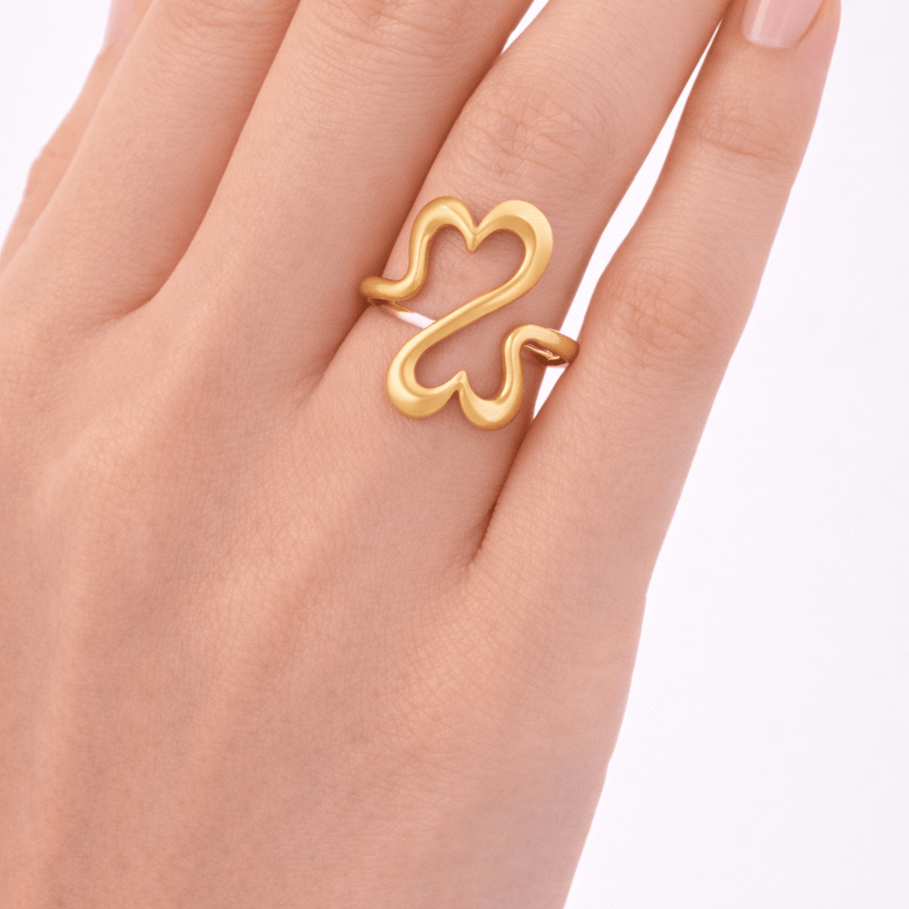 FWB ADJUSTABLE RING best gold plated tarnish and water resistant piece by Irish Jewellery brand - Lynott Jewellery