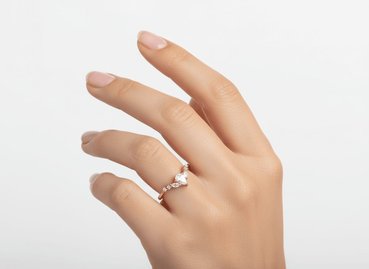 PRETTY PLEASE DIAMOND RING best gold plated tarnish and water resistant piece by Irish Jewellery brand - Lynott Jewellery