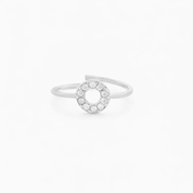 CIRCLE PINKY DELICATE RING best gold plated tarnish and water resistant piece by Irish Jewellery brand - Lynott Jewellery