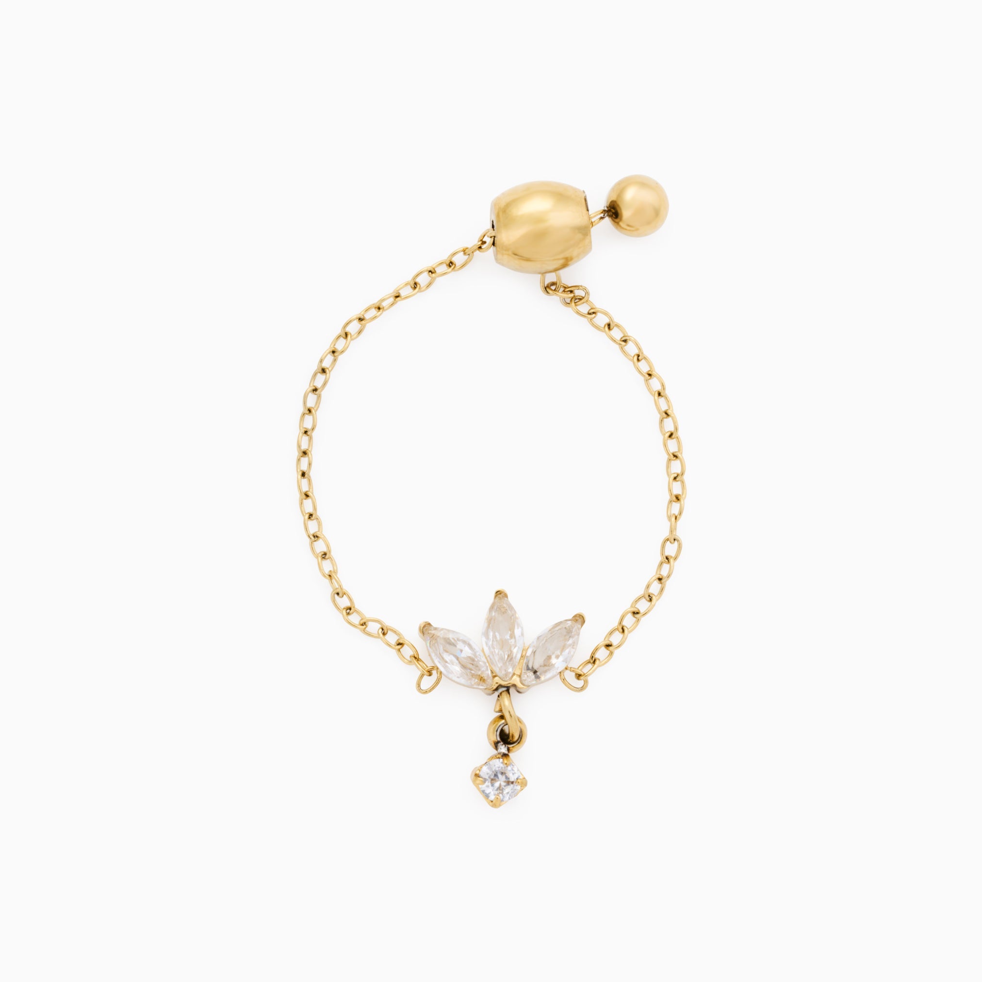 Pop Pinky Ring best gold plated tarnish and water resistant piece by Irish Jewellery brand - Lynott Jewellery