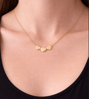 RACHEL GORRY TRUE HEART ENGRAVABLE NECKLACE best gold plated tarnish and water resistant piece by Irish Jewellery brand - Lynott Jewellery