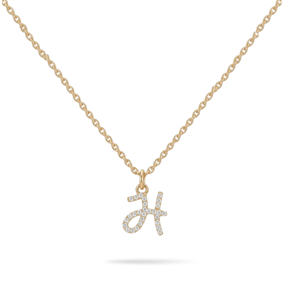 MEGAN FORTE CLARKE CHRONICALLY ONLINE INITIAL CHARM NECKLACE best gold plated tarnish and water resistant piece by Irish Jewellery brand - Lynott Jewellery