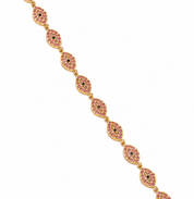 SANTORINI PINK EVIL EYE BRACELET best gold plated tarnish and water resistant piece by Irish Jewellery brand - Lynott Jewellery