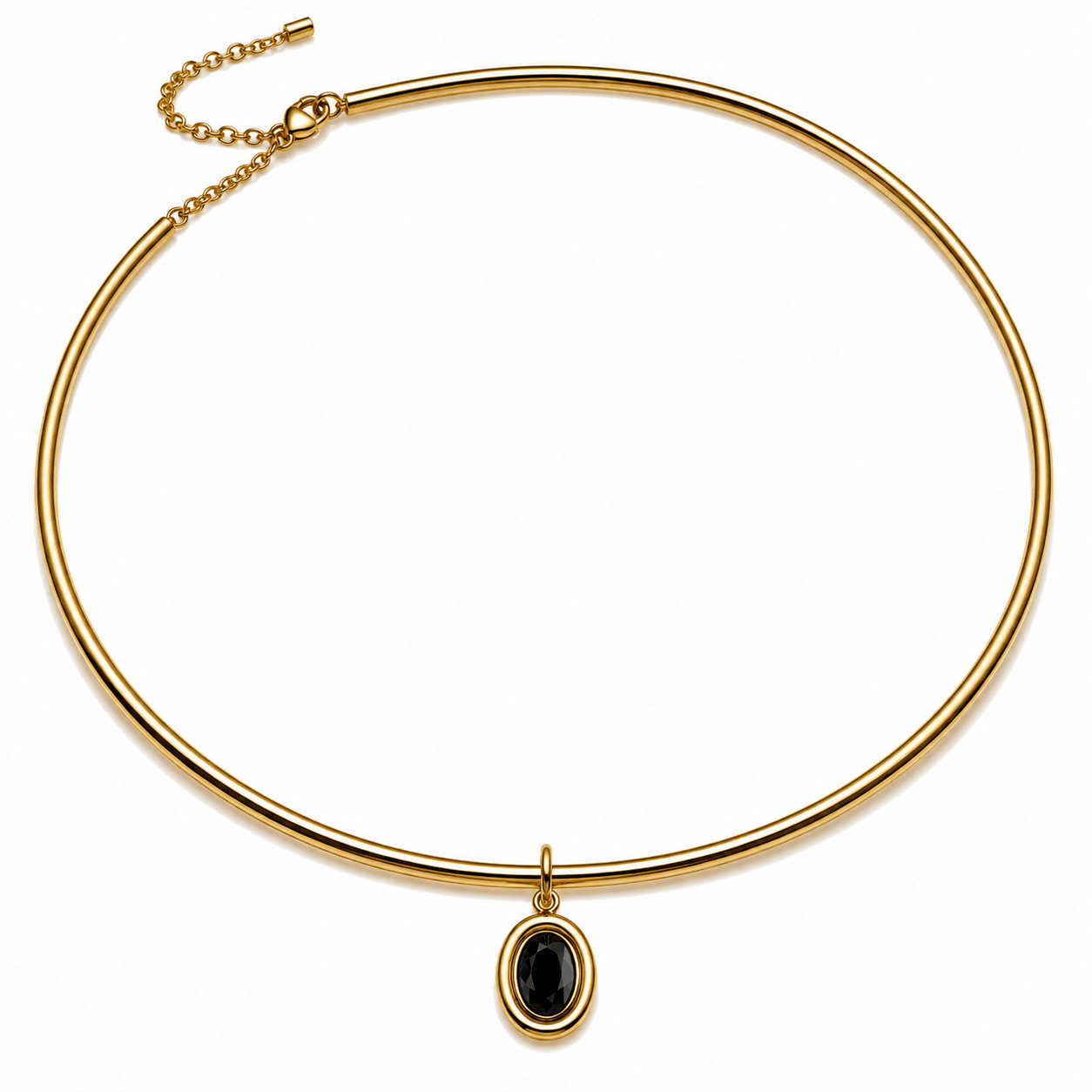 ORBIT BLACK CHARM best gold plated tarnish and water resistant piece by Irish Jewellery brand - Lynott Jewellery