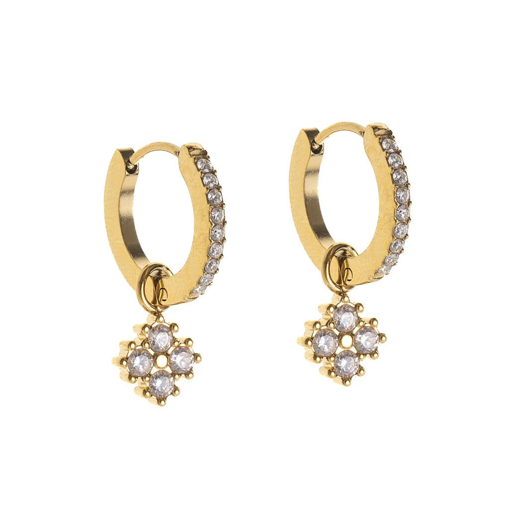 TOTAL GLAM HUGGIES best gold plated tarnish and water resistant piece by - Lynott Jewellery