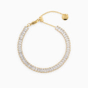 BABYGIRL TENNIS BRACELET best gold plated tarnish and water resistant piece by - Lynott Jewellery