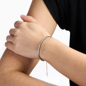 BABYGIRL TENNIS BRACELET best gold plated tarnish and water resistant piece by - Lynott Jewellery