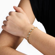 TOTAL GLAM BRACELET best gold plated tarnish and water resistant piece by - Lynott Jewellery