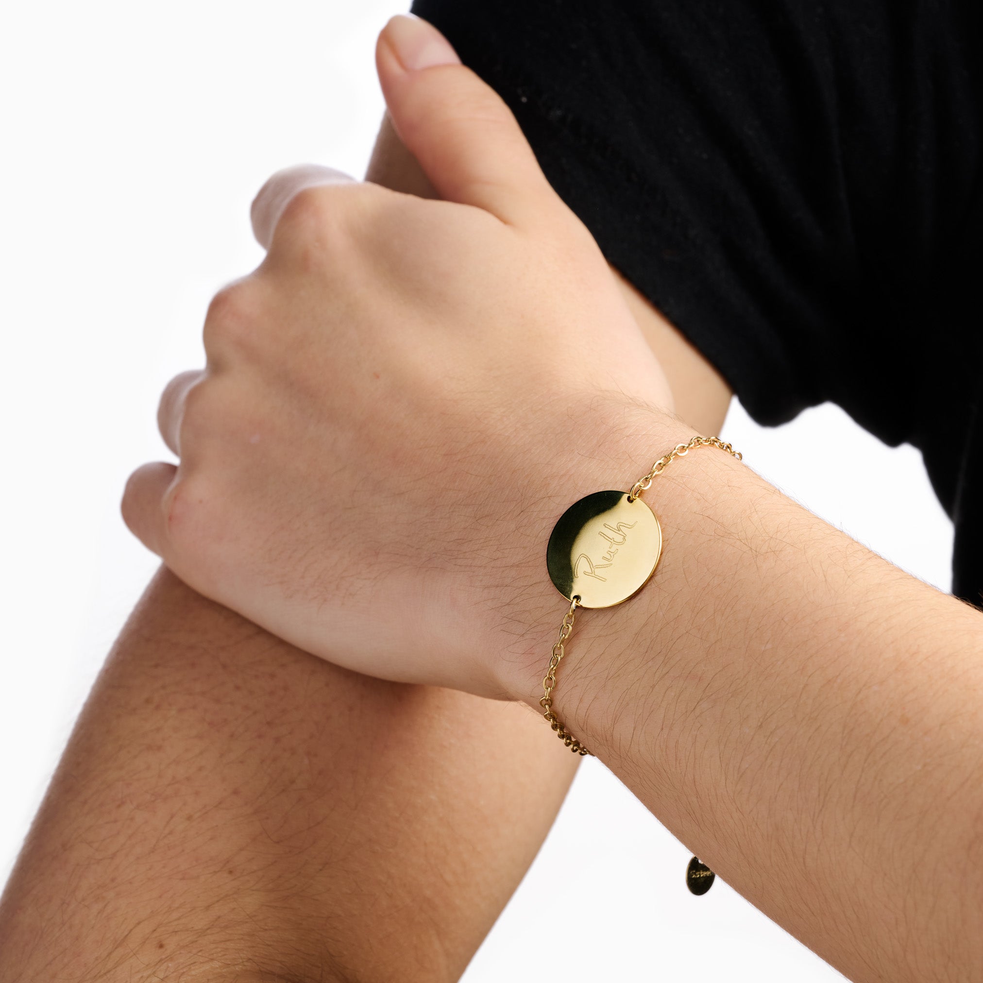 ENGRAVABLE DISC BRACELET
