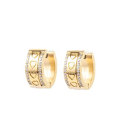 CRYSTAL CUPID EARRINGS best gold plated tarnish and water resistant piece by - Lynott Jewellery