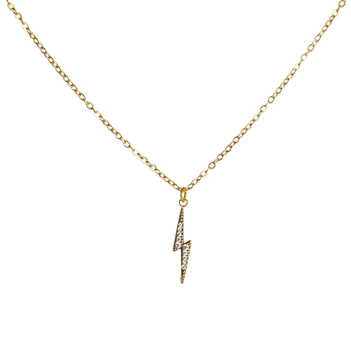 CHARLEEN X LYNOTT LUCKY STRIKE NECKLACE best gold plated tarnish and water resistant piece by - Lynott Jewellery