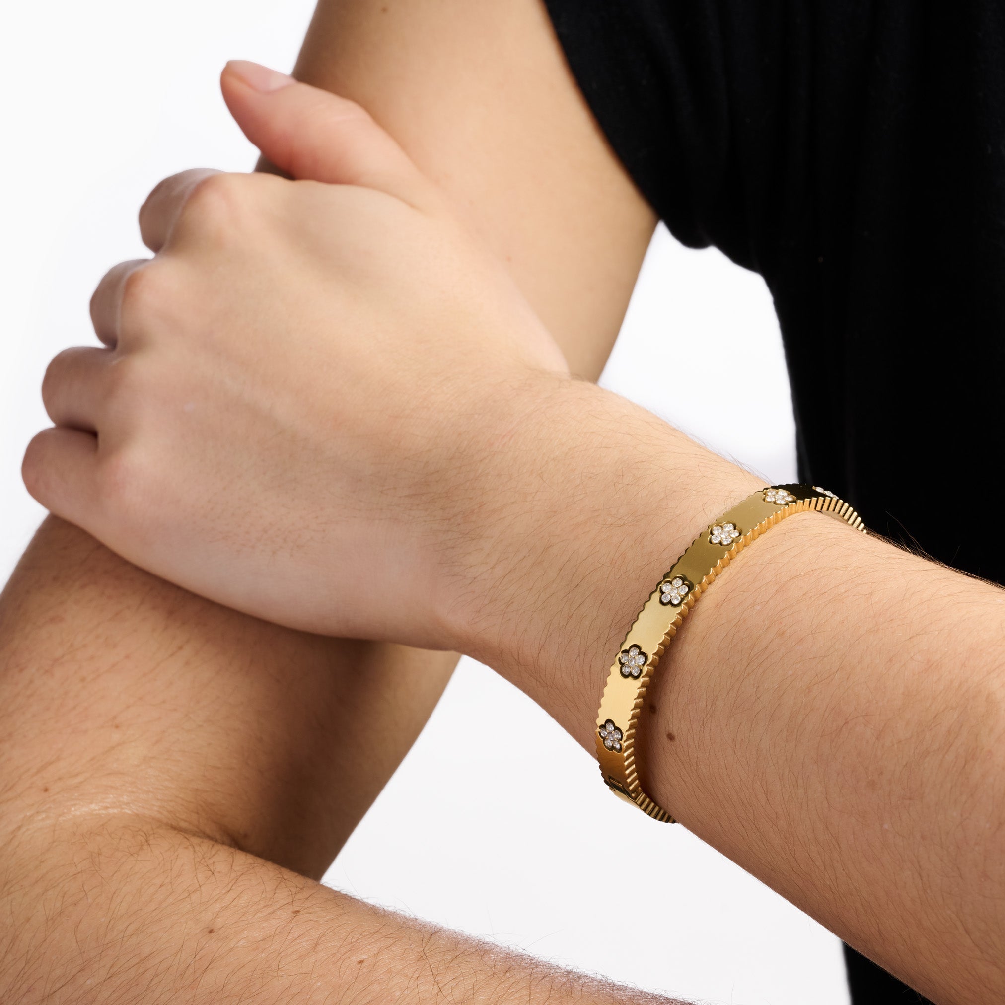 THANK YOU AIMEE BANGLE best gold plated tarnish and water resistant piece by - Lynott Jewellery